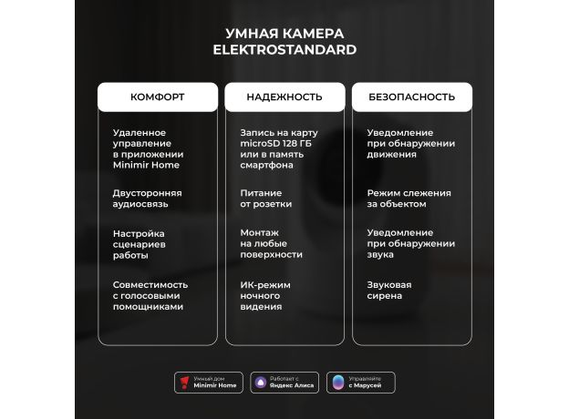 Умная видеокамера белая IP20 76500/00