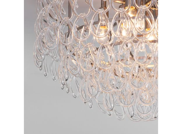 Умный потолочный светильник с фактурным стеклом 380/8