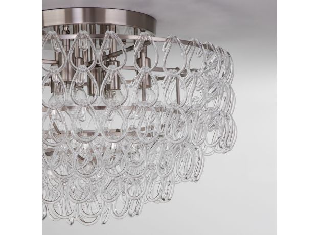 Умный потолочный светильник с фактурным стеклом 380/8