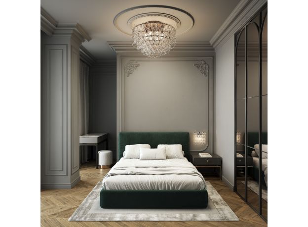 Умный потолочный светильник с фактурным стеклом 380/8