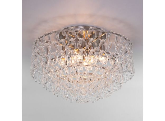 Умный потолочный светильник с фактурным стеклом 380/8