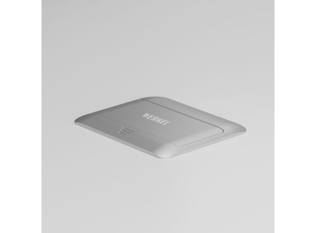 W8074065/ Выдвижной блок (Лючок) на 4 модуля (серебряный) W8074065