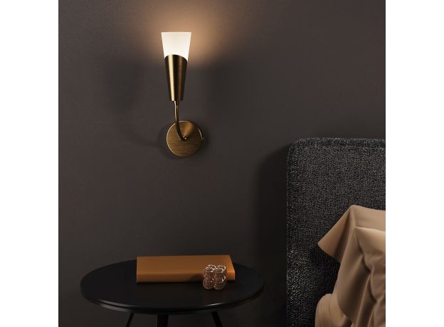 Настенный светильник Rhyton латунь 60167/1 латунь