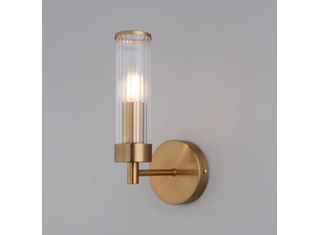 Настенный светильник со стеклянным плафоном 60166/1 латунь