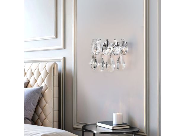 Настенный светодиодный светильник с хрусталем 437/1 Strotskis