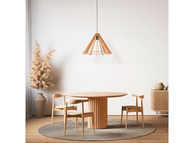 Подвесной светильник с деревянным рассеивателем 6586 Eris