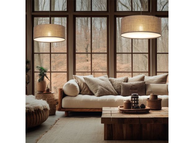 Подвесной светильник с тканевым рассеивателем 10100 Earth