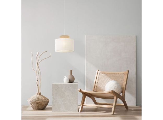 Подвесной светильник с тканевым рассеивателем 1856 Duo