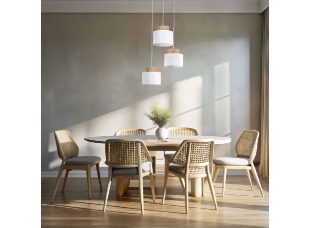 Подвесной светильник с тканевыми абажурами 2594 Duo