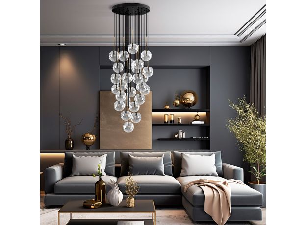 Подвесной светильник со стеклянными плафонами 10099 Nilos