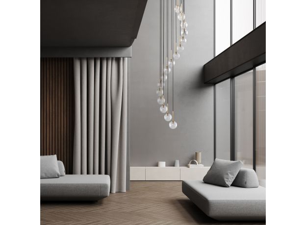 Подвесной светильник со стеклянными плафонами 10182 Aurora