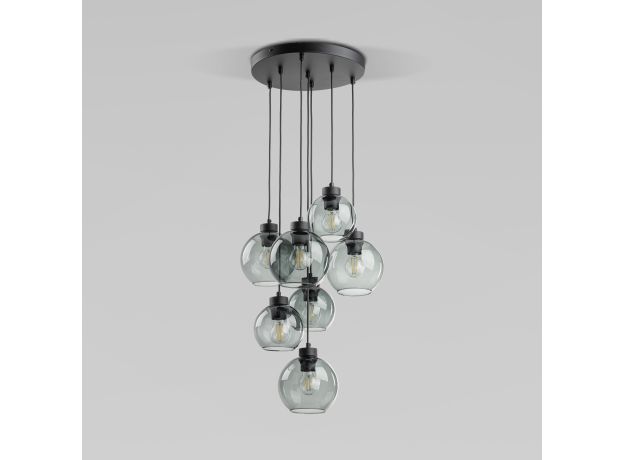 Подвесной светильник со стеклянными плафонами 10207 Cubus