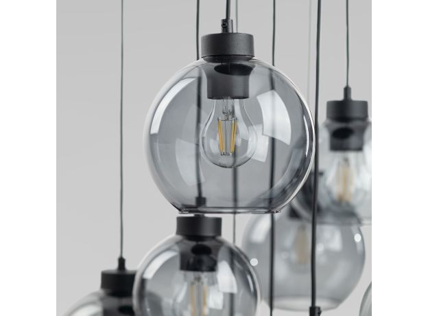 Подвесной светильник со стеклянными плафонами 10208 Cubus