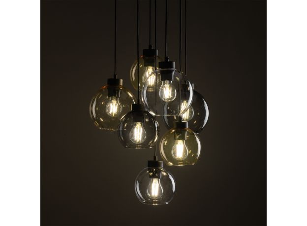 Подвесной светильник со стеклянными плафонами 10246 Cubus