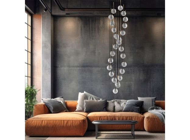 Подвесной светильник со стеклянными плафонами 10258 Aurora