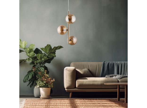 Подвесной светильник со стеклянными плафонами 4838 Estera