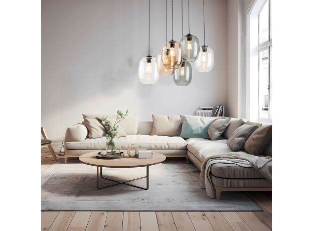 Подвесной светильник со стеклянными плафонами 5974 Elio