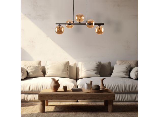 Подвесной светильник со стеклянными плафонами 6105 Estera