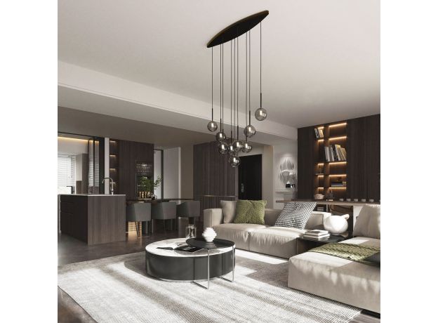 Подвесной светильник со стеклянными плафонами 6148 Estera