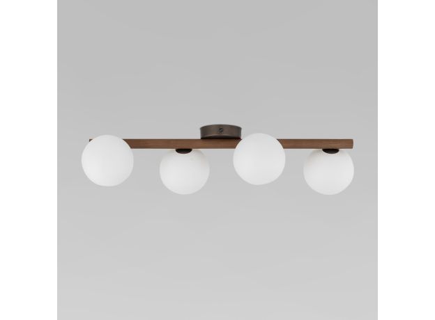 Потолочный светильник со стеклянными плафонами 10270 Estera Wood