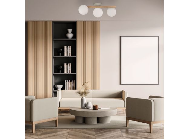 Потолочный светильник со стеклянными плафонами 5768 Estera Wood