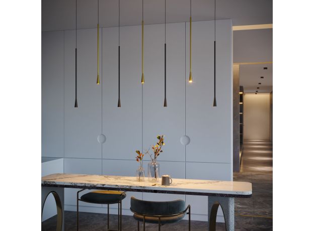 Светильник подвесной светодиодный Vist 7W 3000K черный 50312 LED