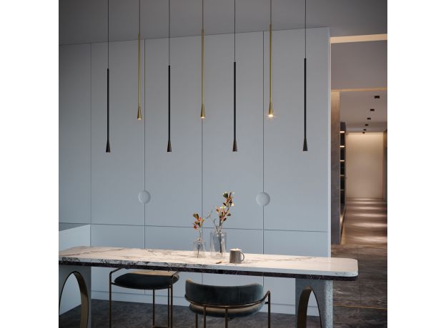 Светильник подвесной светодиодный Vist 7W 4000K черный 50312 LED