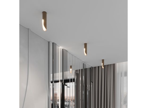 Светильник потолочный светодиодный Apex 7W 4000K латунь 25113/LED