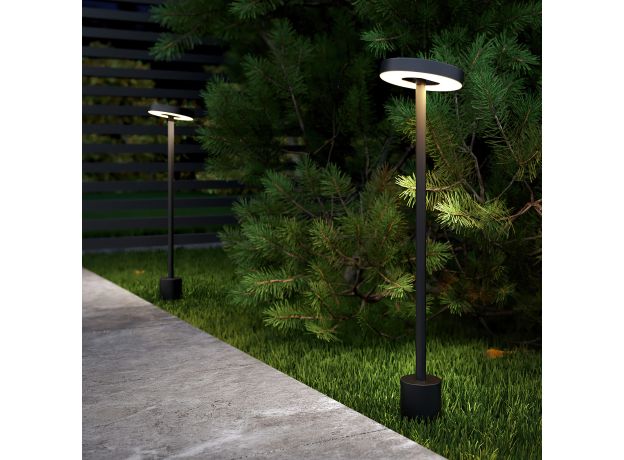 Светильник садово-парковый светодиодный Verano черный 35185/S черный