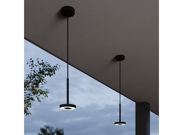 Светильник садово-парковый со светодиодами Verano черный 35185/H черный