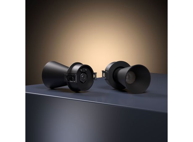 светильник встраиваемый поворотный светодиодный Bell 8W 3000K черный 25097/LED