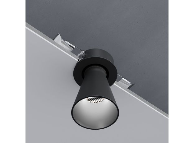 Светильник встраиваемый поворотный светодиодный Bell 8W 4000K черный 25097/LED