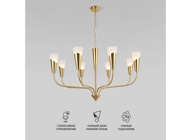 Умный подвесной светильник Rhyton 60167/8 латунь 60167/8 латунь