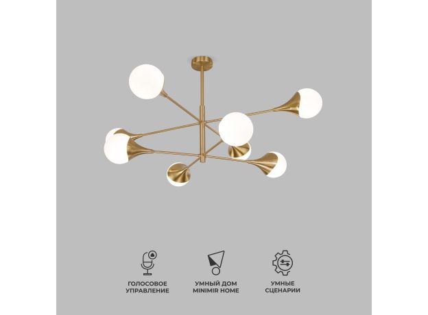 Умный потолочный светильник Calyx 60168/8 латунь 60168/8 латунь