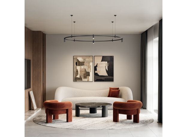 Esthetic Magnetic Шинопровод Round черный Ø1500 85217/00