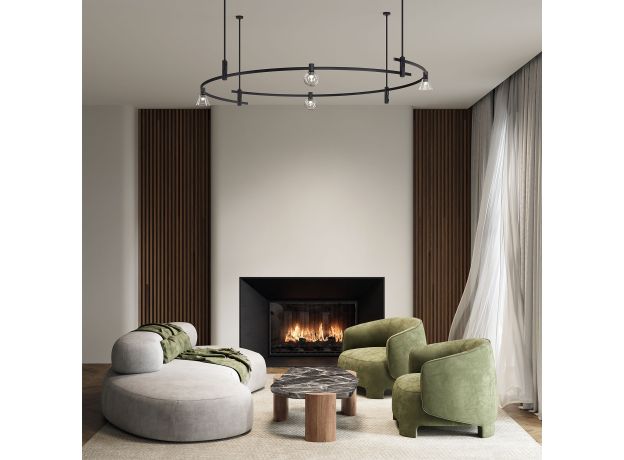 Esthetic Magnetic Шинопровод Round черный Ø1800 85218/00