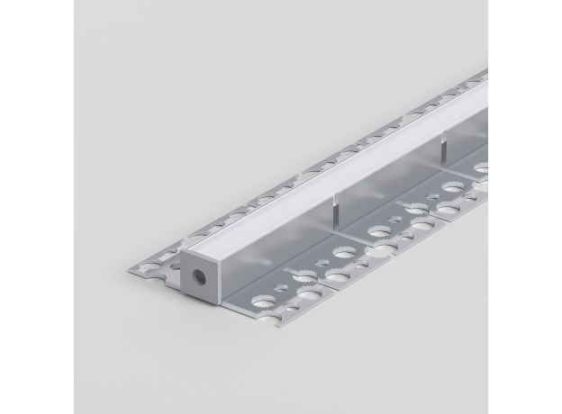 LL-2-ALP024 Встраиваемый гибкий алюминиевый профиль под ГКЛ 9,5мм (под ленту до 9,5mm) LL-2-ALP024