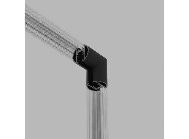 Mini Magnetic Коннектор угловой внутренний для накладного шинопровода Round черный 85216/00