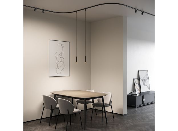 Mini Magnetic Шинопровод накладной Round черный Ø1200 мм 85168/00