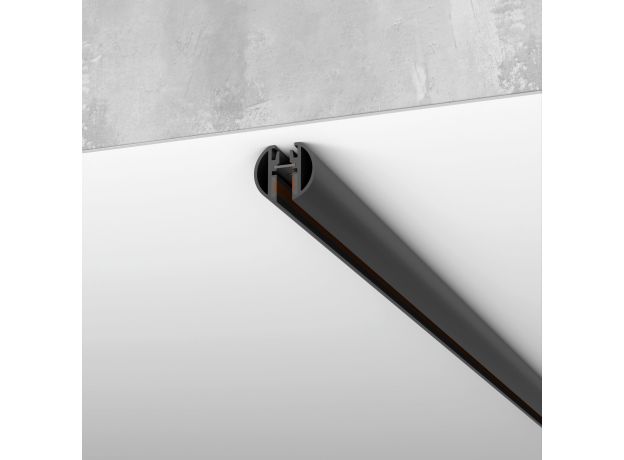 Mini Magnetic Шинопровод накладной Round черный 2м 85165/00