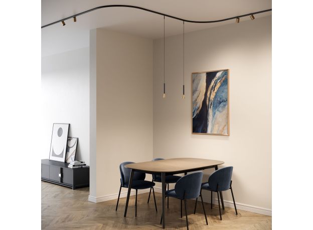 Mini Magnetic Шинопровод накладной Round черный Ø900 мм 85167/00