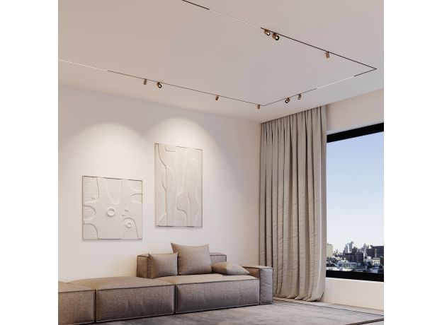 Mini Magnetic Трековый светильник 5W 3000K латунь/черный 85202/01