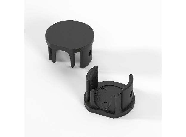 Mini Magnetic Заглушки для шинопровода Round 2шт 85202/00