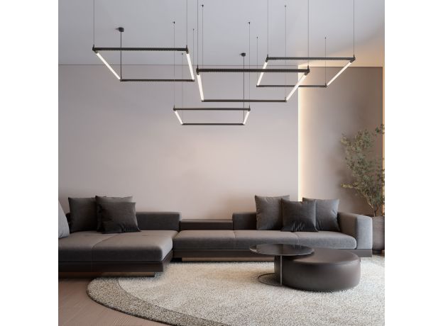 Module System Набор подвеса угловой с вводом питания (черный) 85195/00