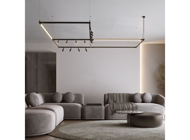 Module System Набор подвеса угловой с вводом питания (черный) 85195/00