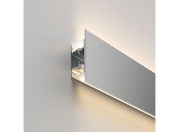 Накладной алюминиевый профиль для светодиодной ленты LL-2-ALP022