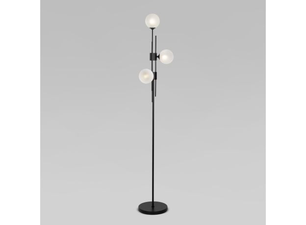 Напольный светильник со стеклянными плафонами 01383/3 черный