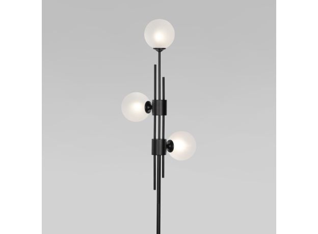 Напольный светильник со стеклянными плафонами 01383/3 черный