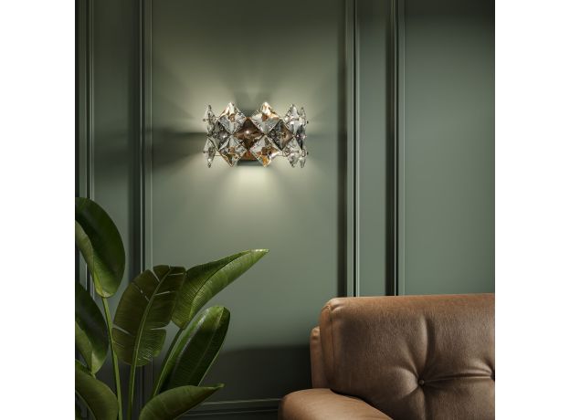 Настенный хрустальный светильник 371/3 Strotskis