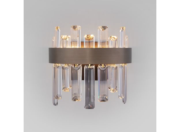 Настенный светодиодный светильник с хрусталем 418/1